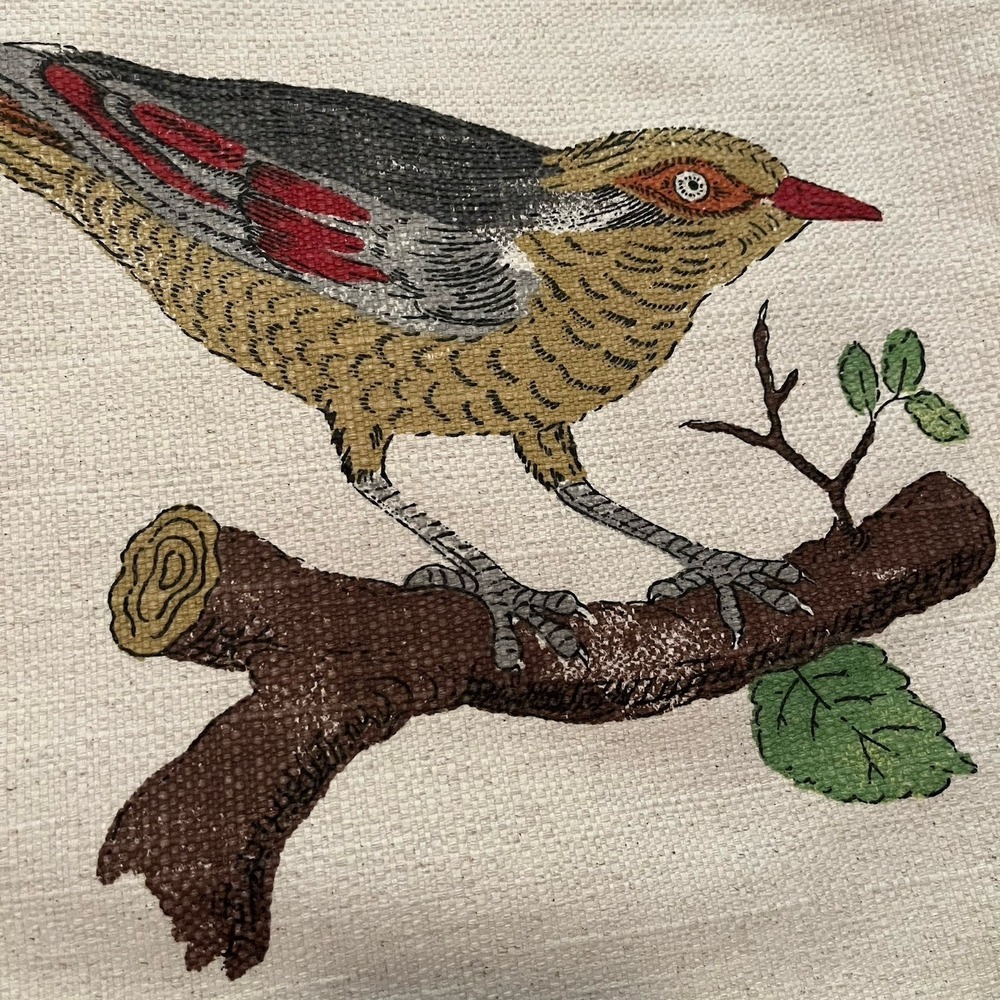 Wading Birds Decorative Throw Pillow Cover 16x16 Broad Weave Cotton Blend Godwit - Picture 5 of 7